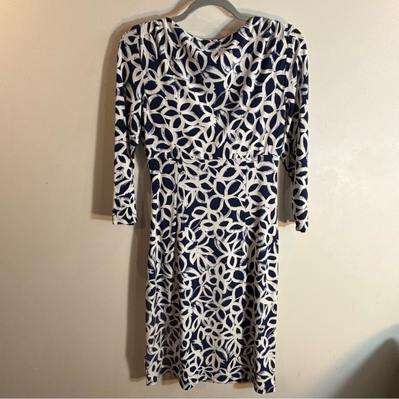 LAUREN RALPH LAUREN Sz 6 Bodycon Ruched 3/4 Sleeves Above the Knee Jersey Dress - Picture 9 of 10